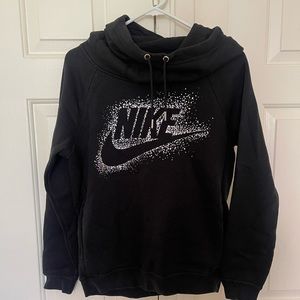 Nike sparkle cowl neck hoodie